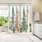 Three Christmas Trees by PI Creative Art Shower Curtain 71&#x22; x 74&#x22;